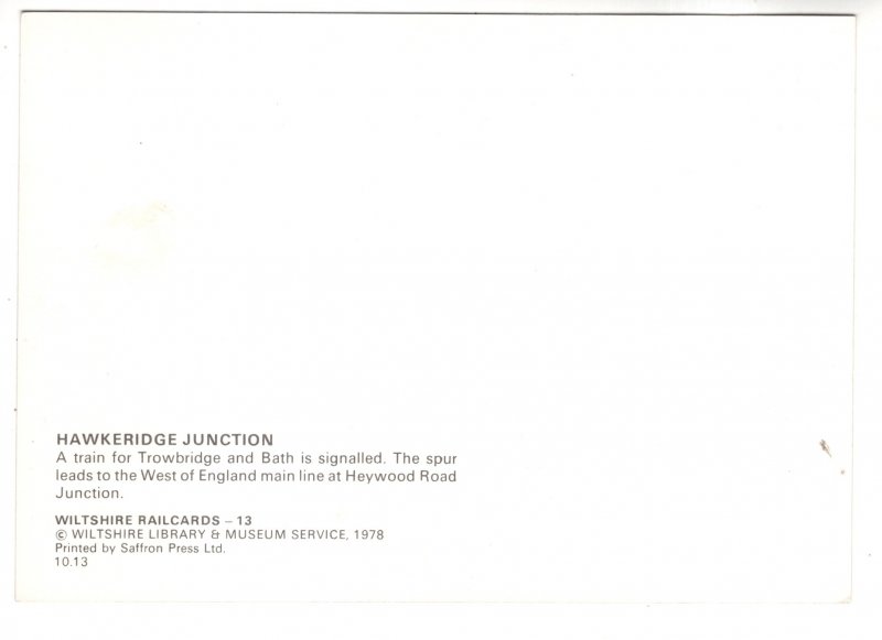 Hawkeridge Junction, Train Tracks