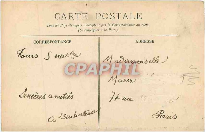 Postcard Old Tours Surroundings Luynes Chateau