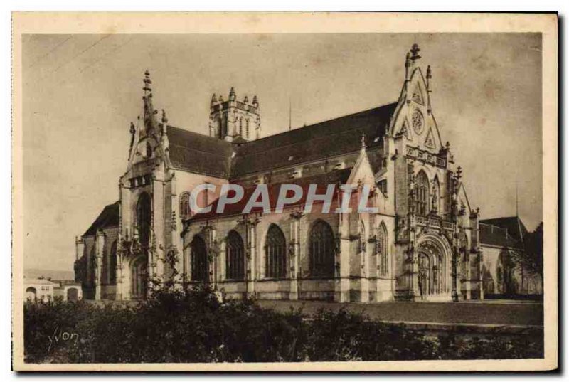 Postcard Old Brou Church Bourg View d & # 39ensemble