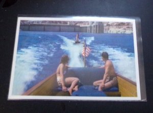UNUSED  POSTCARD - LAKE MEAD AT HOOVER DAM, NEVADA - CARD BY UNION PACIFIC R.R.
