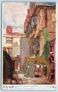 Oxford Oxfordshire England Postcard Bishop King's Palace c1930's Vintage Posted