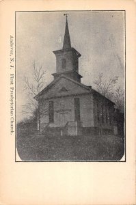 Andover New Jersey view from street of Presbyterian Church vintage pc DD6901