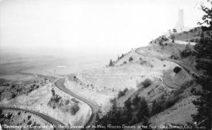 Colorado Springs Colorado~Broadmoor-Cheyenne Mt Hwy Curving to Shrine~1940s RPPC