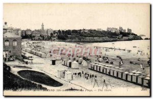 Old Postcard Dinard Beach
