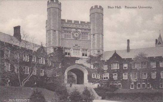 New Jersey Princeton Bairhall Arch Princeton University Albertype