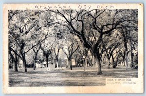 Arapahoe Nebraska NE Postcard Park Band Box Exterior View c1940 Vintage Antique