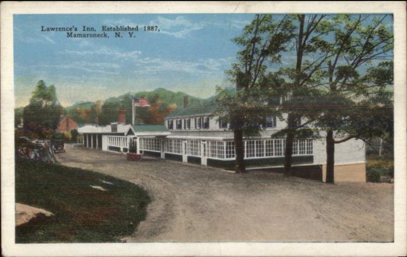 Mamaroneck Long Island NY Lawrence's Inn Exterior c1920 Postcard