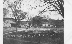 After the Fire of March 1, 1907 Fire Related Unused tab marks on corners from...