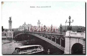 Old Postcard Paris Pont Alexandre III