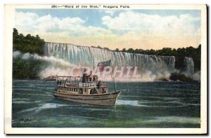 Old Postcard Niagara Falls Maid of the Mist boat