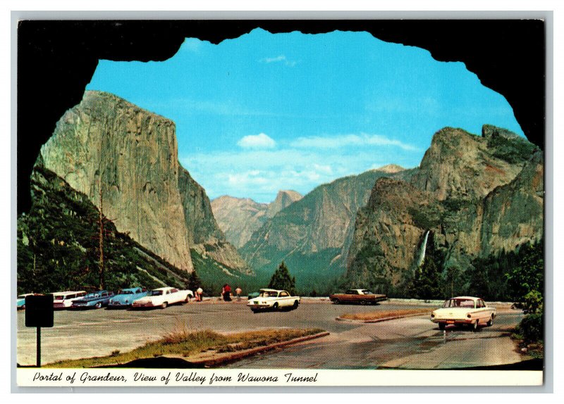 Yosemite National Park CA Portal Of Grandeur Vtg. Postcard Continental View Card
