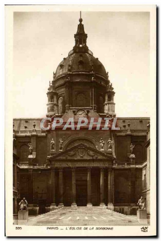 Old Postcard The Paris Church of the Sorbonne