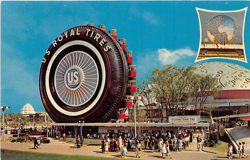 US Rubber Royal Tires New York World's Fair postcard