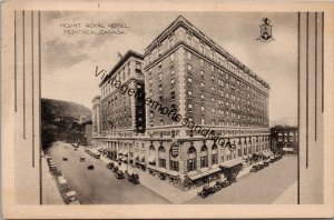 Mount Royal Hotel Montreal Canada Postcard PC215