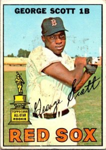 1967 Topps Baseball Card George Scott Boston Red Sox sk2109