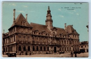 REIMS Hotel de Ville Town Hall FRANCE Postcard