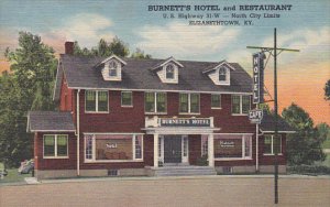 Kentucky Elizabethtown Burnetts Hotel and Restaurant Curteich