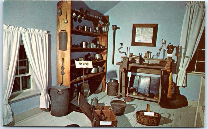 Postcard - Display of early Amana Artifacts, Museum of Amana History - Amana, IA