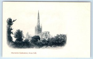 NORWICH Cathedral Norfolk England UDB Postcard