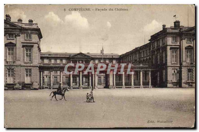 Old Postcard Compiegne Chateau of frontage