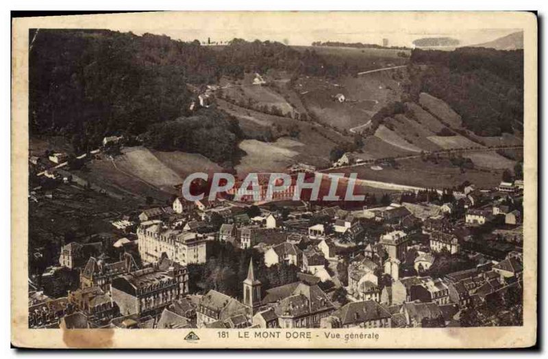 Old Postcard Le Mont Dore Vue Generale