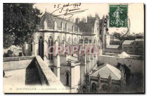 Old Postcard Montpellier Cathedrale the Apse