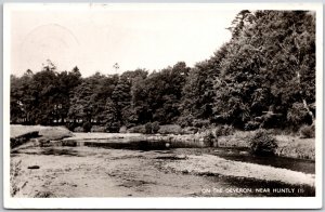 1910's On The Deveron Near Huntly Scotland Real Photo RPPC Posted Postcard