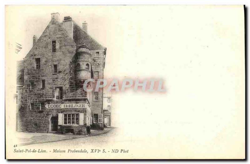 Old Postcard Saint Pol De Leon House Prebemdale