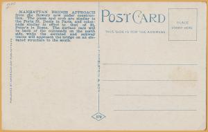 New York City, Manhattan Bridge Approach - 