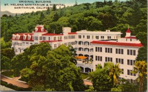 Linen PC Original Bldg St. Helena Sanitarium and Hospital Sanitarium, California