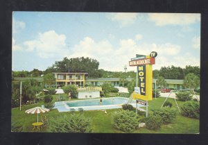 INGLIS FLORIDA WITHLACOOCHEE MOTEL VINTAGE ADVERTISING POSTCARD