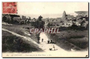 Old Postcard Treport panorama of Mount Huon Caught