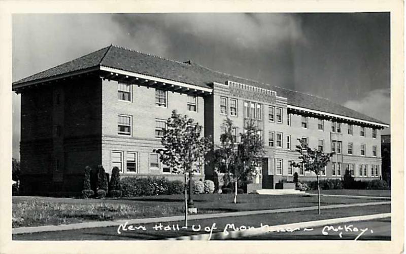 RPPC of the New Hall University of Montana in Missoula MT 1943