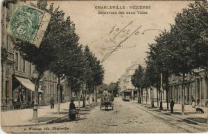 CPA CHARLEVILLE MÉZIERES - Boulevard des deux Villes (135372)