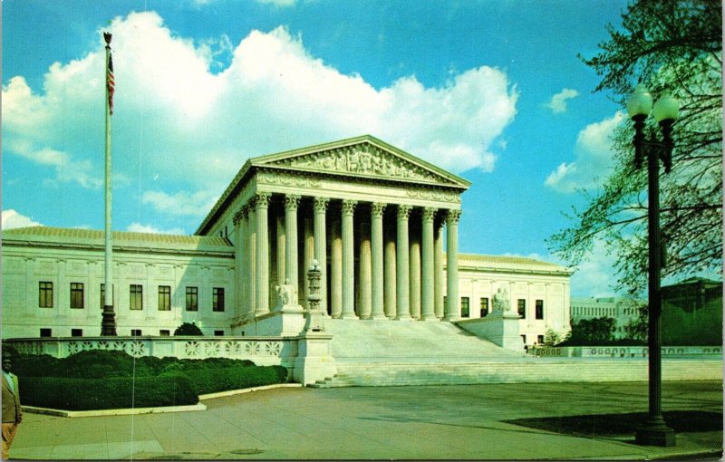 US Supreme Court Building Washington DC Postcard VTG UNP Capsco Vintage Unused