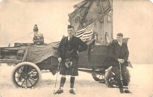 Motor Car on Summit Of Ben Nevis, Postcard