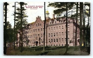 STEVENS POINT, WI Wisconsin ~ 1910 ST. JOSEPH'S ACADEMY Portage County Postcard