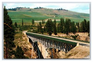 Rock Creek Canyon Bridge Osoyoos British Columbia Canada UNP Chrome Postcard S15