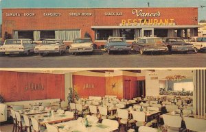 Newcastle Indiana Vance's Restaurant Vintage Postcard AA30753