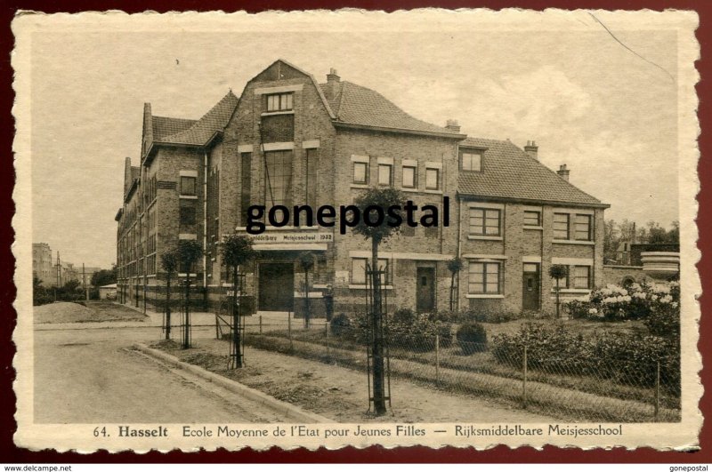 dc452 - BELGIUM Hasselt 1920s School for Girls