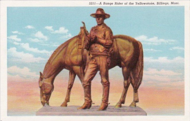 Montana Billings Range Rider Of The Yellowstone Statue