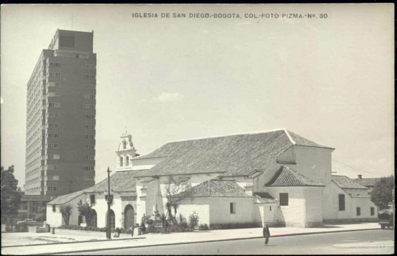 colombia, BOGOTA, Iglesia de San Diego (1950s) RPPC