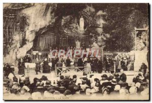 Old Postcard Lourdes Grotto