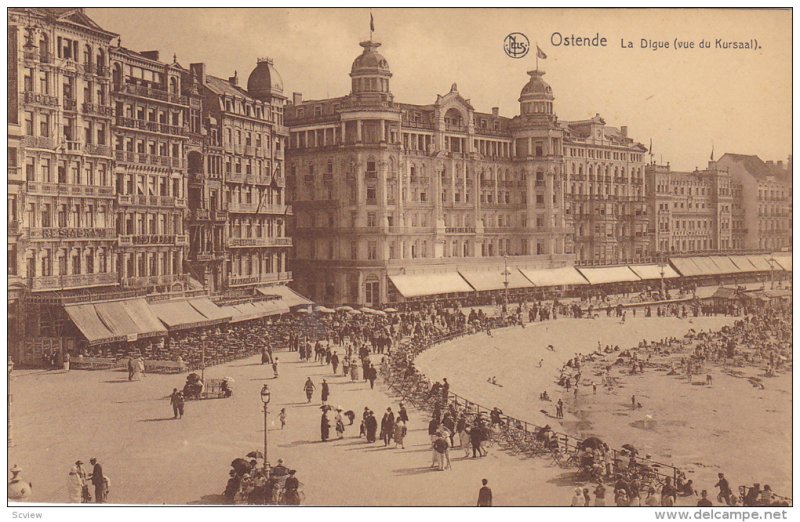 Ostende, La Digue , vue du Kursaal, West Flanders, Belgium, 00-10s