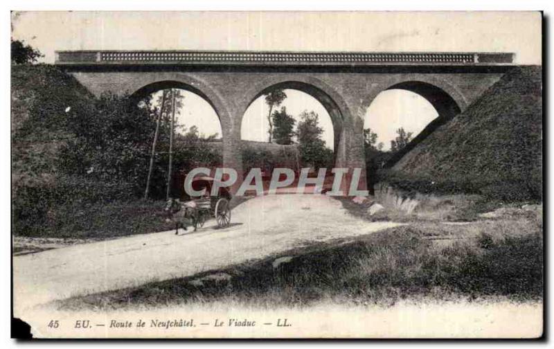 Old Postcard Eu Neufchatel Road Viaduct