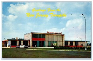 c1960s Greetings From NJ Turnpike Howard Johnson's Restaurant Scene NJ Postcard