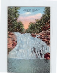 Postcard Indian Creek Falls Great Smoky Mountains National Park NC USA