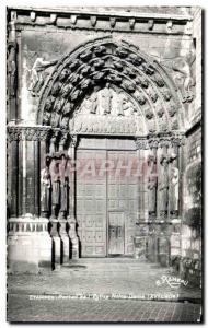 Modern Postcard Etampes Portal From & # 39Eglise Notre Dame