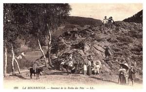 France La Bourboule Sommet de la Roche des Fees, Tourists