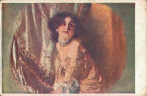 Art Deco Lady M. Lewis Pinx Die Tänzerin Ninon Vintage Postcard 07.17